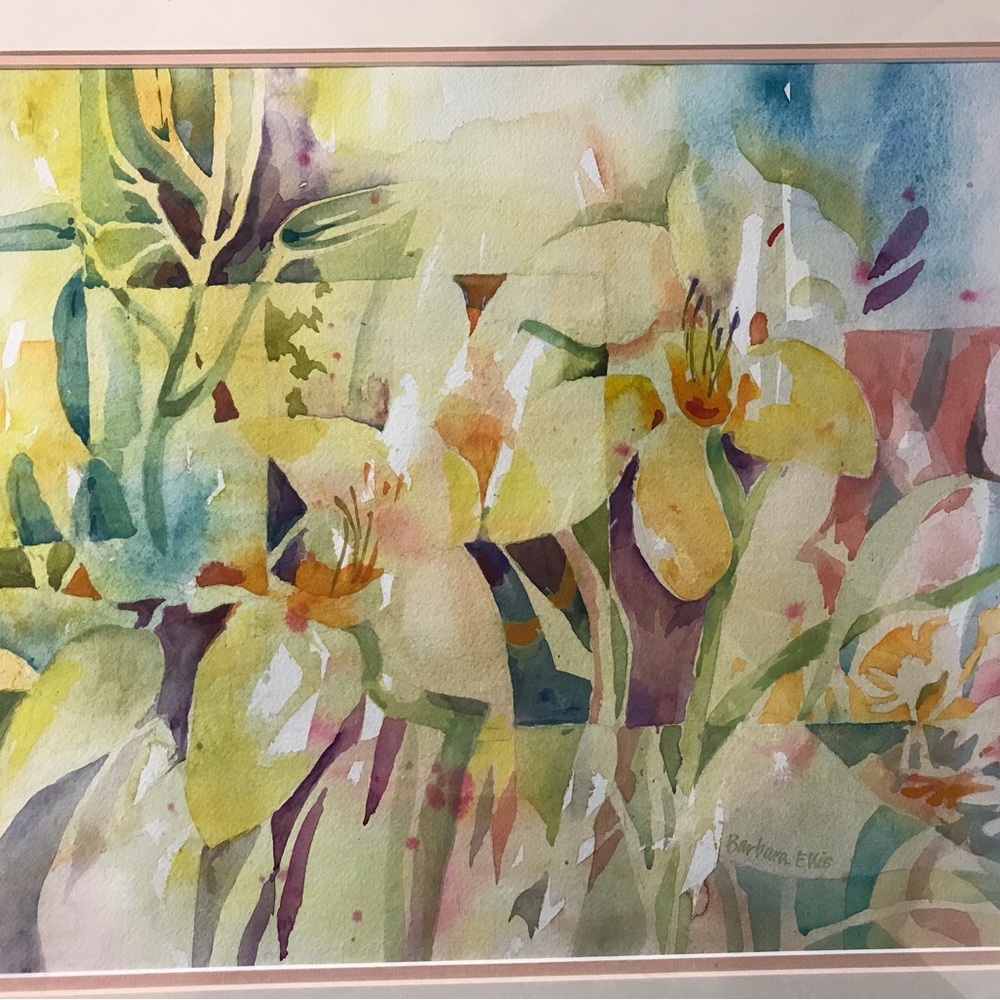 Vintage Barbara Ellis watercolor.